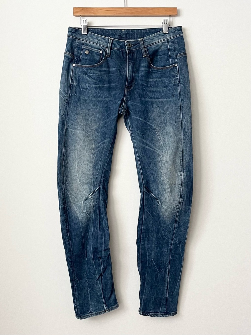 G-Star Raw Women's Arc 3D Low Waist Boyfriend Jeans Blue 24 Slim Fit Rocker Chic